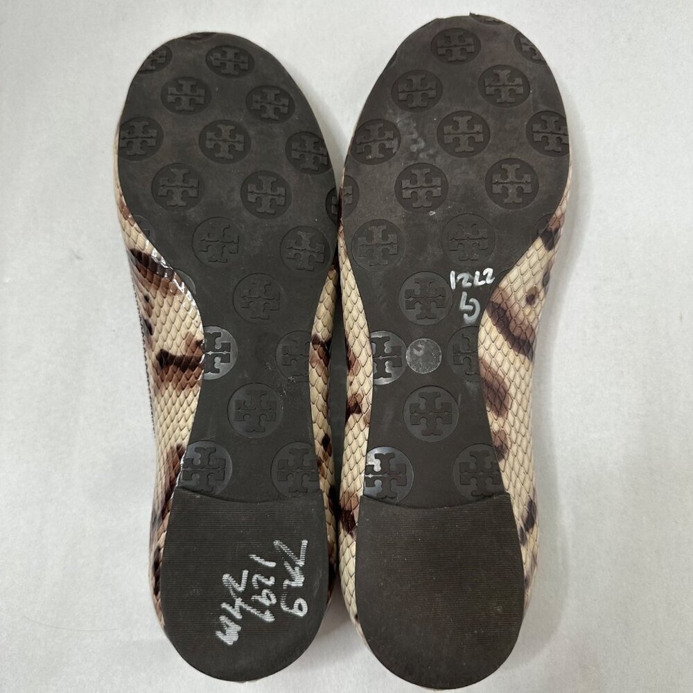 Tory Burch Snakeskin Pattern Flats - Picture 9 of 9